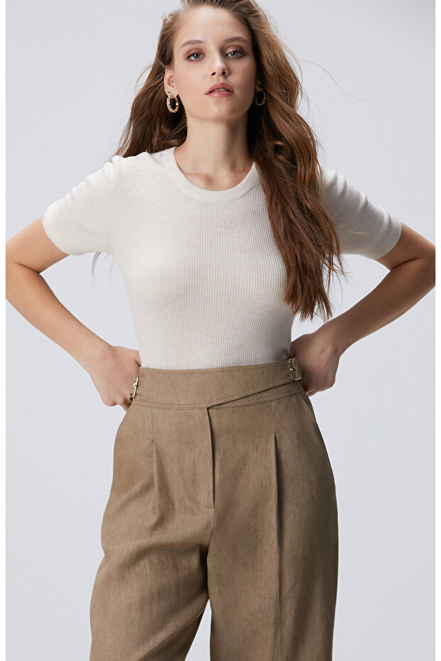 Açık Bej Melanj Kazak - 3