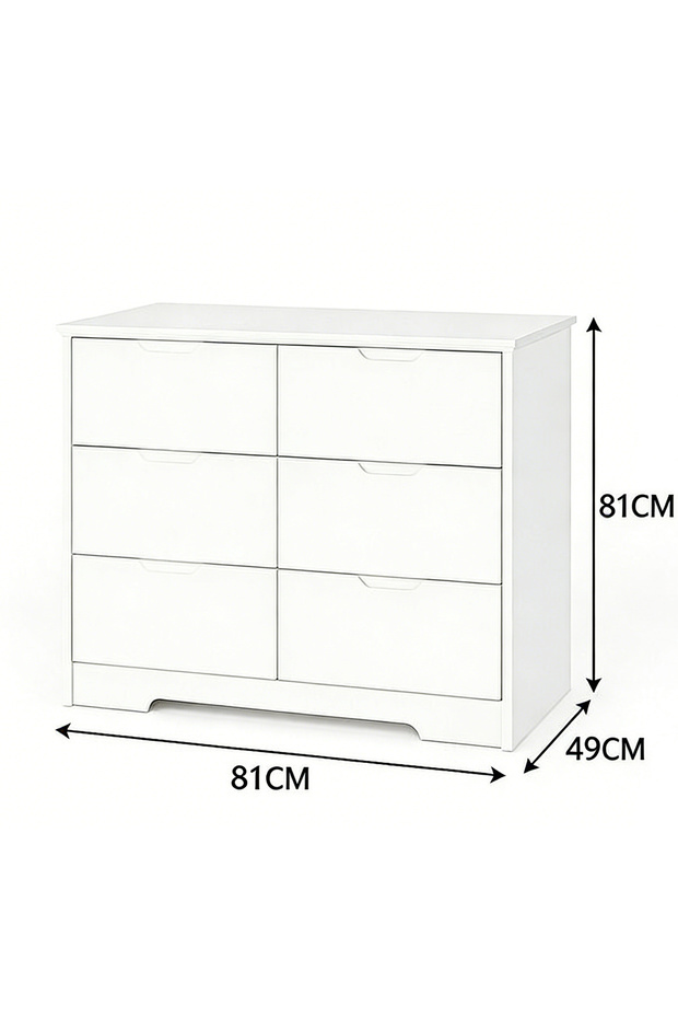 طاولة جانبية بيضاء عصرية - مزودة بمساحة تخزين - 6