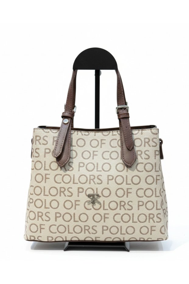Polo of Colors Leather-Look Women's Handbag Suitable for Crossbody Use