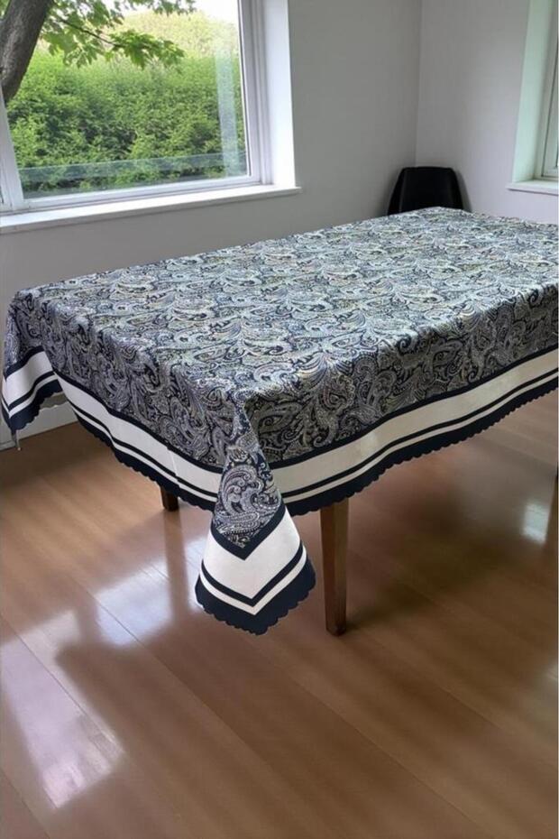 مفرش طاولة نيفرا بدون خياطة 150×200 سم أزرق داكن