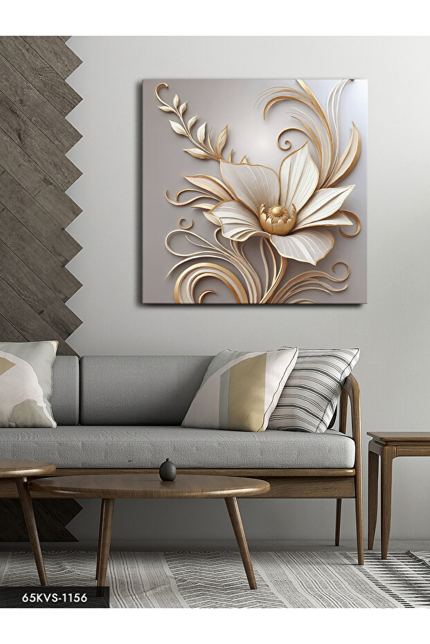 Elegant Soft Floral One Piece Square Canvas - Canvas Painting