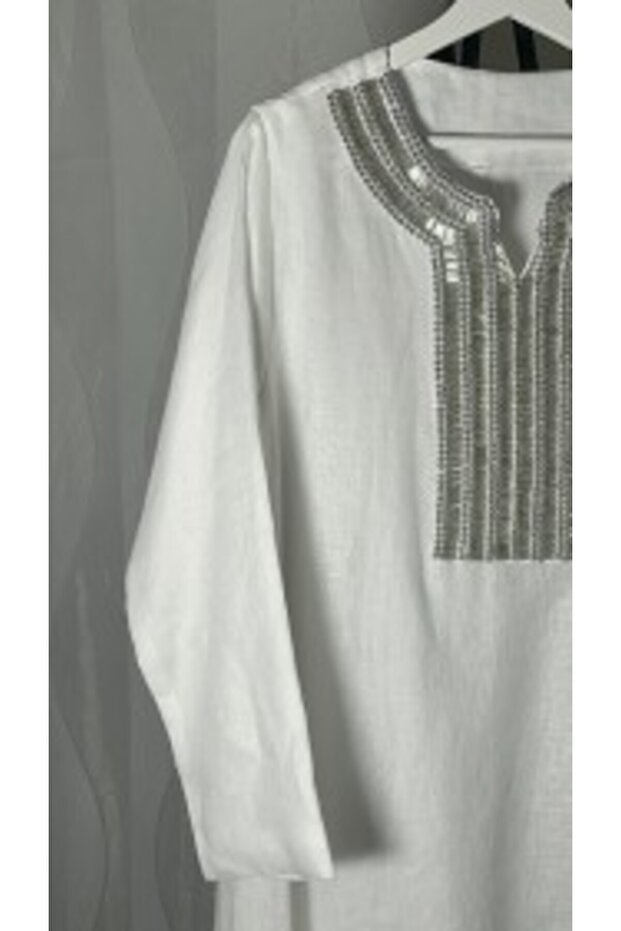 White Crystal Jilbab جلابية أبيض كريستال
