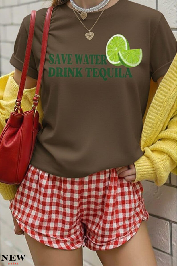 Save Water Drink Printed Unisex T-Shirt