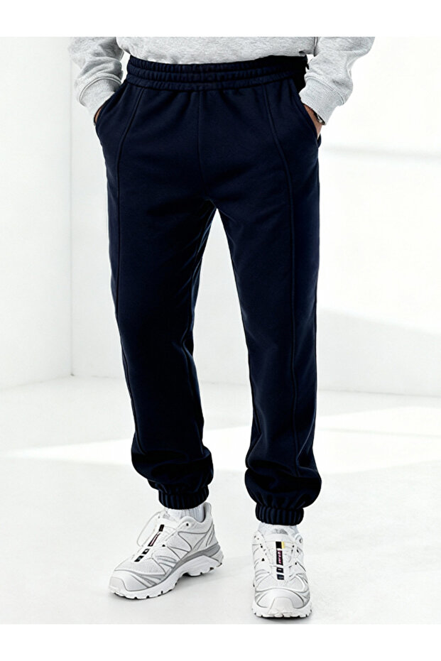 Sweatpants, Navy Blue, Panalon, No Print