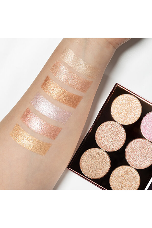 لوحة ألوان هايلايتر مكونة من 6 ألوان - 4