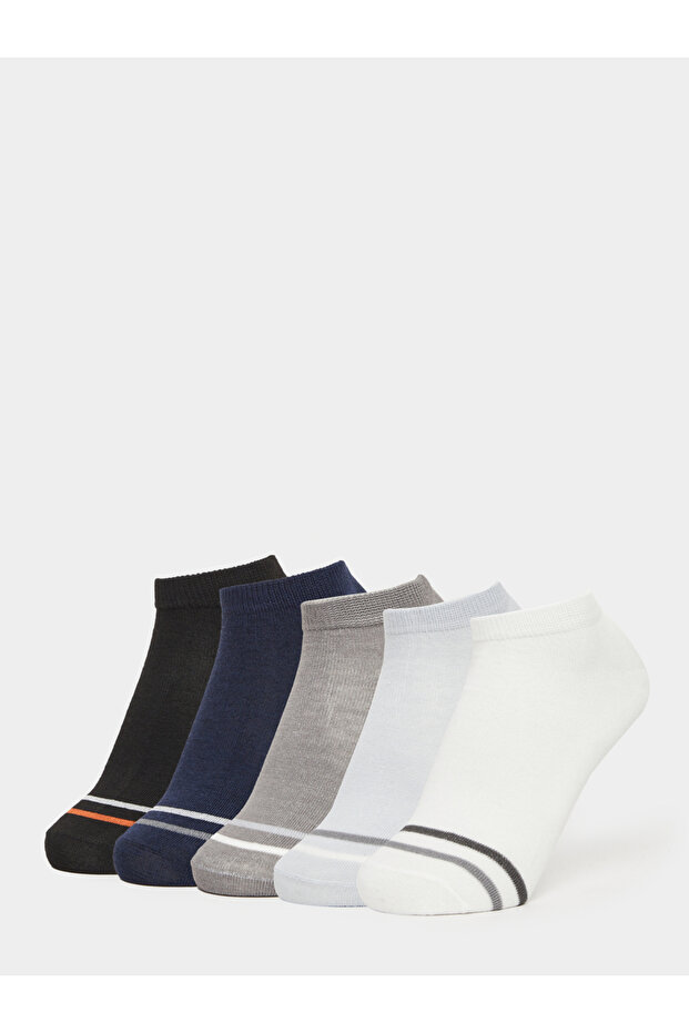 Pack of 5 - Striped Detail Ankle Socks