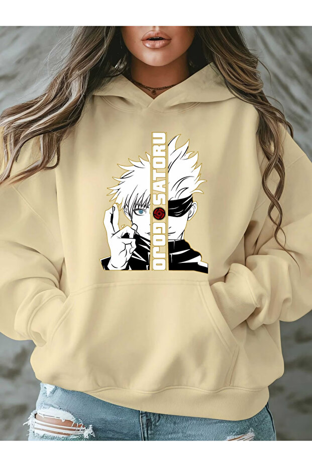 Printed women's/men's unisex Oversized Hooded sweatshirt