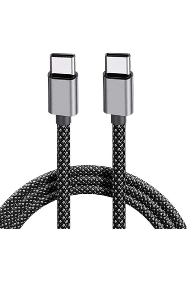USB C To C Magnetic Charging Cable, 3.28FT, 66W Fast Type C To C Charger Cord Long, Flat Coiled USB