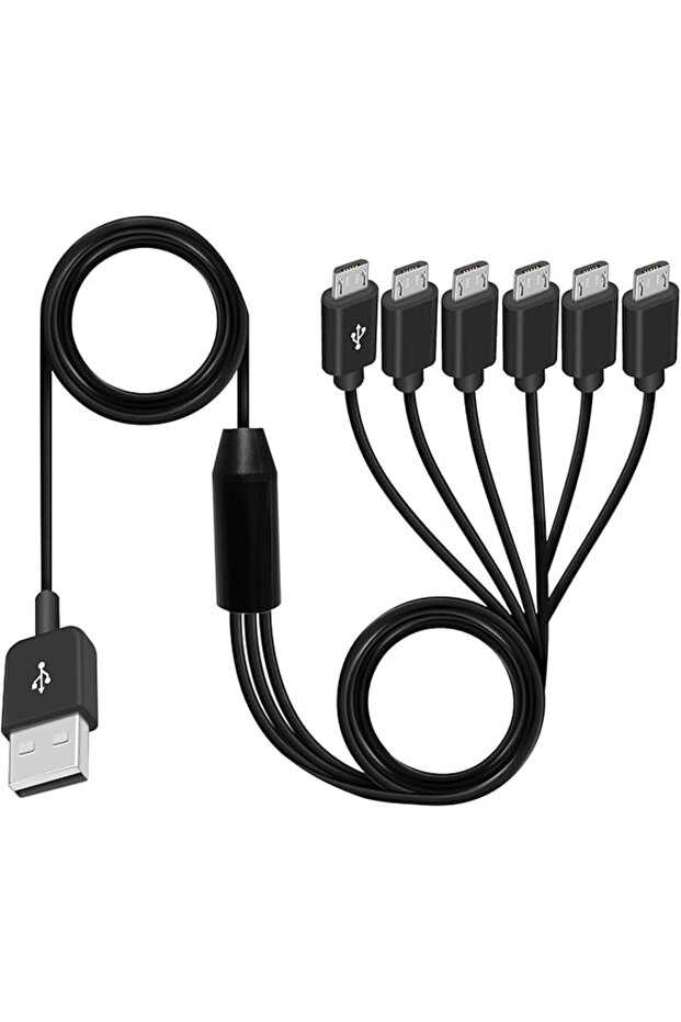 Micro USB Splitter Cable, Multi Micro USB Charging Cable, 6 in 1 Micro USB Charger Cable,