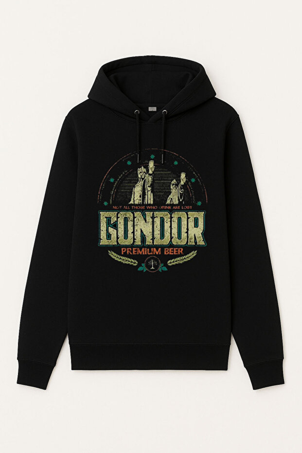 Bira Beer Printed Black Hooded Sweatshirt Hoodie