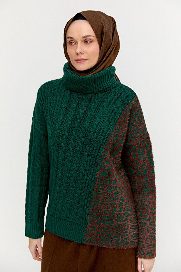 Boğazlı Triko Bluz - 4