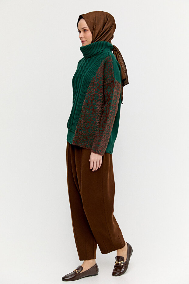 Boğazlı Triko Bluz - 3