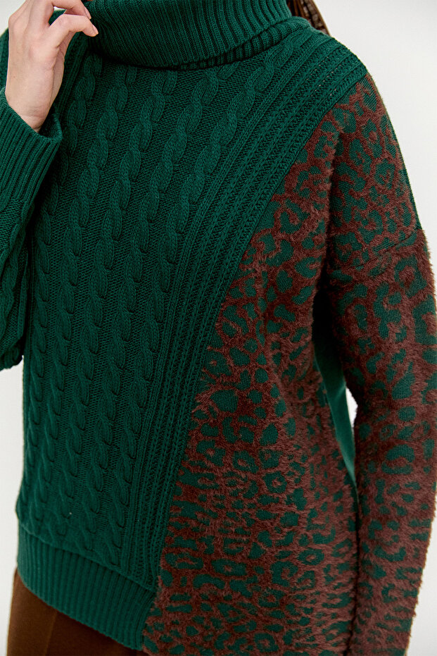 Boğazlı Triko Bluz - 5