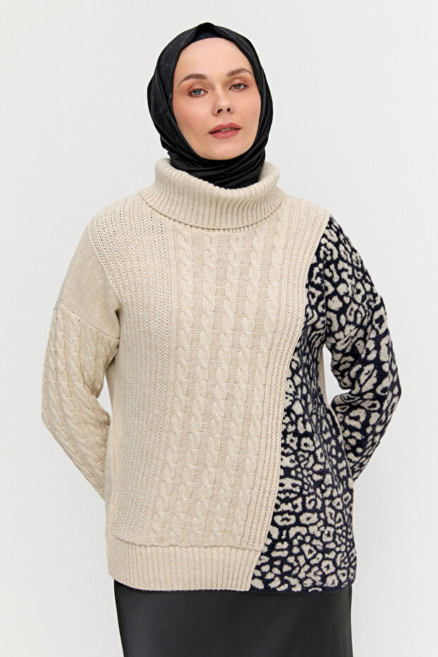 Boğazlı Triko Bluz - 3