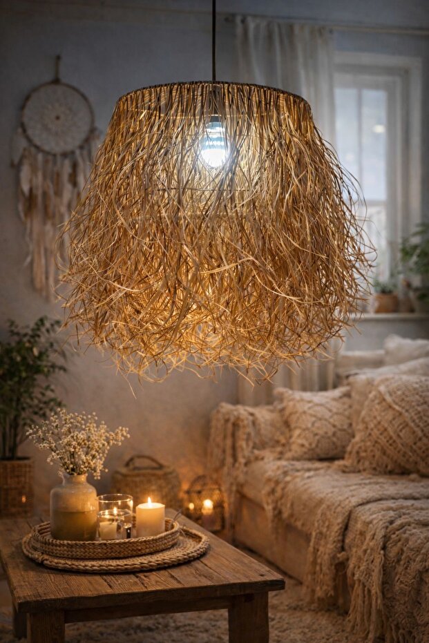 Hasır 2 Katlı Avize - ISM - 1