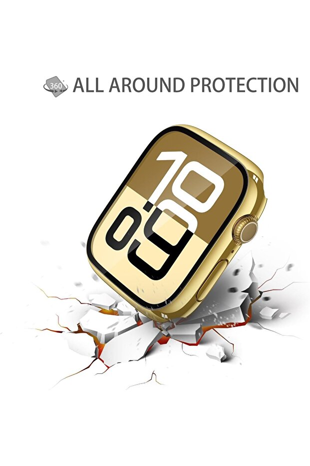 حافظة متوافقة مع ساعة 7 8 9 مقاس 41 ملم + واقي شاشة بتغطية كاملة وحافظة ممتصة للصدمات - 4