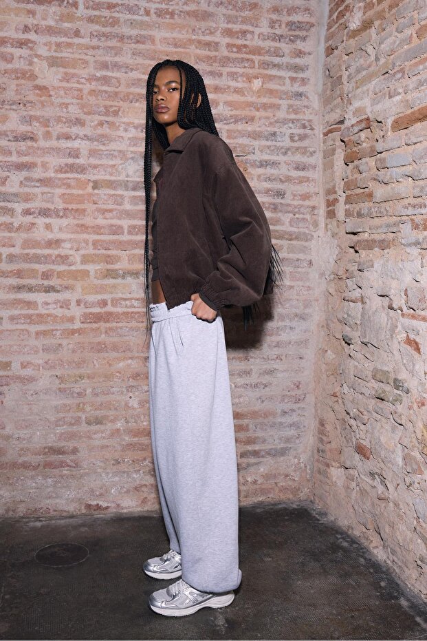 Kadife şişme mont - 3