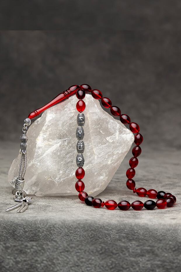 Gift Prayer Beads, Father's Day Gift Prayer Beads, Lettered Powder Amber Prayer Beads