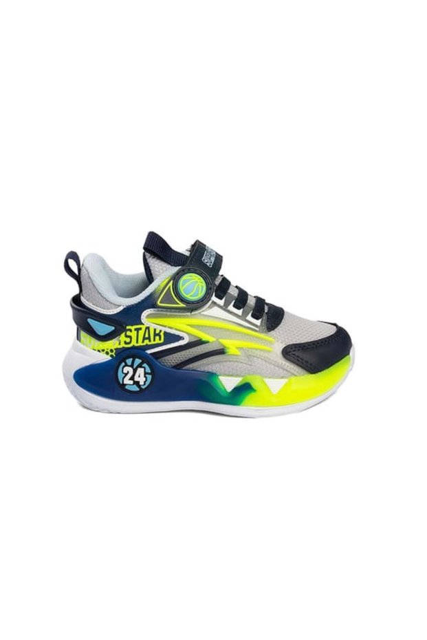 (Super) Velcro Children's Sports Shoes Black Gray