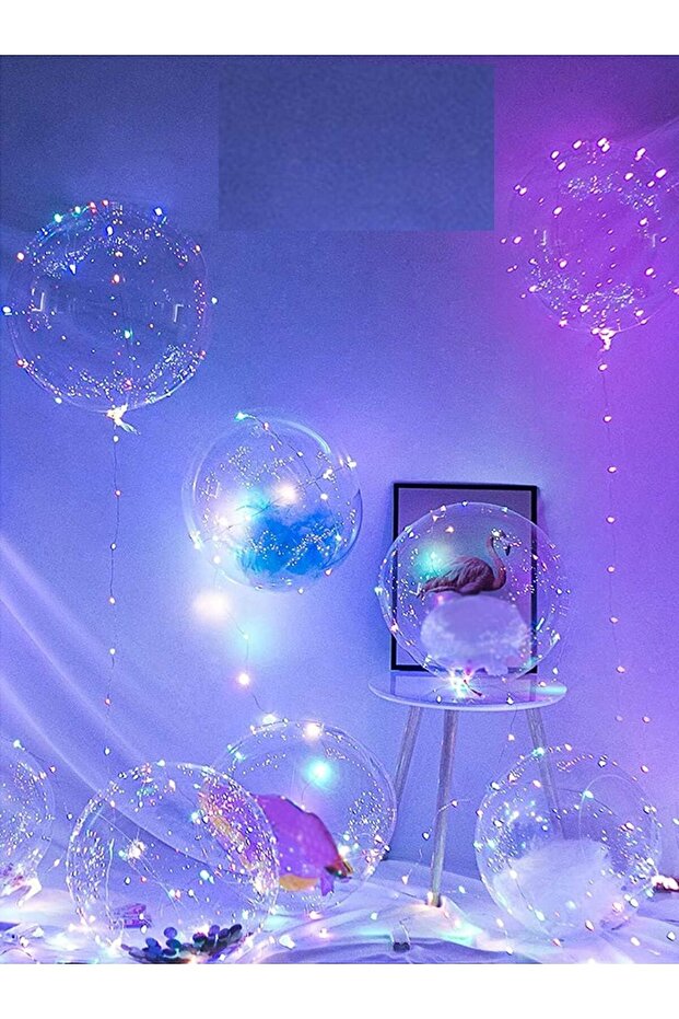 بالونات بوبو LED - 20 بوصة - 5 بالونات