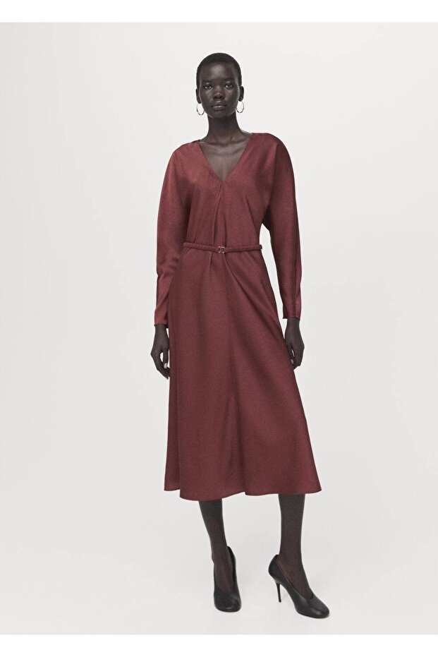 Kemer detaylı elbise - 2