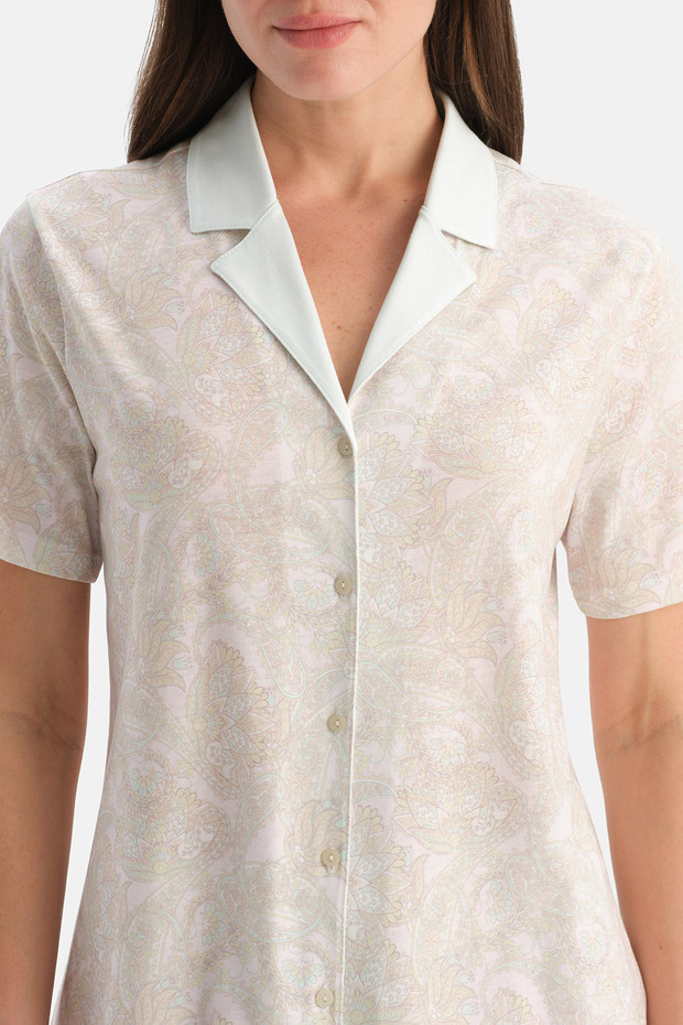 طقم شورت قميص منقوش متعدد الألوان - 5