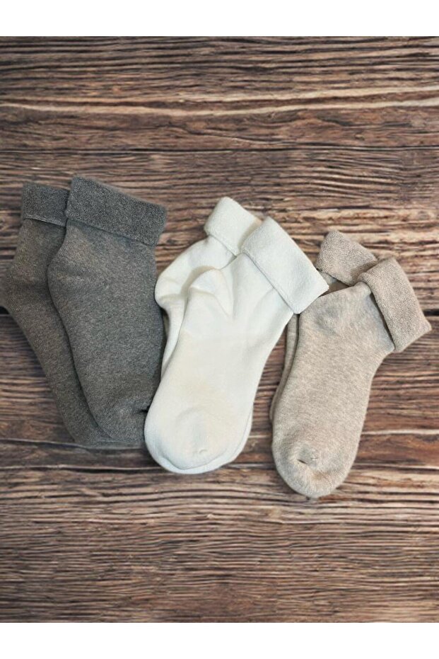3'lü kadın bot çorap - 1