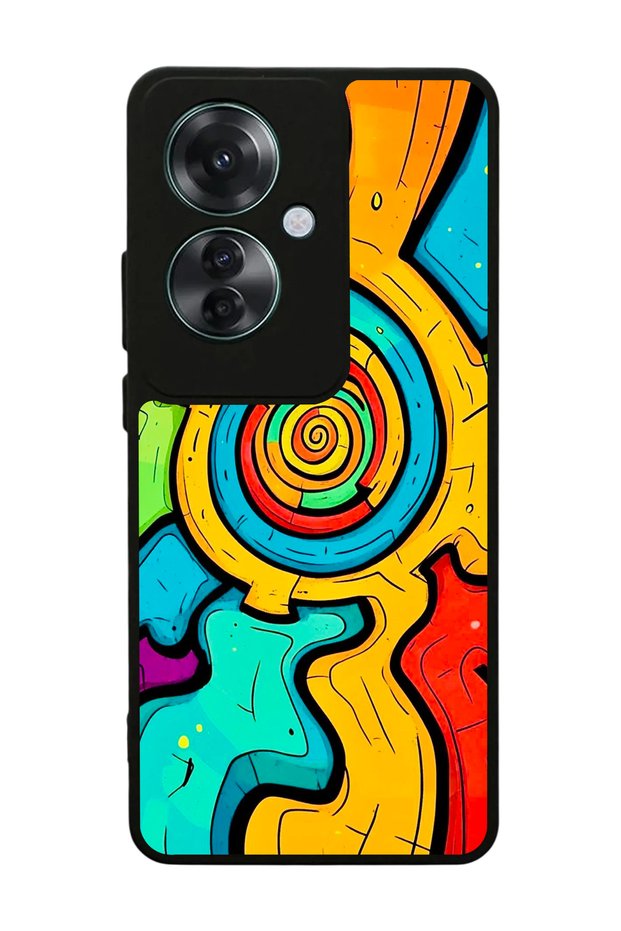 Oppo Reno 11F Compatible Abstract Design Glossy Premium Case