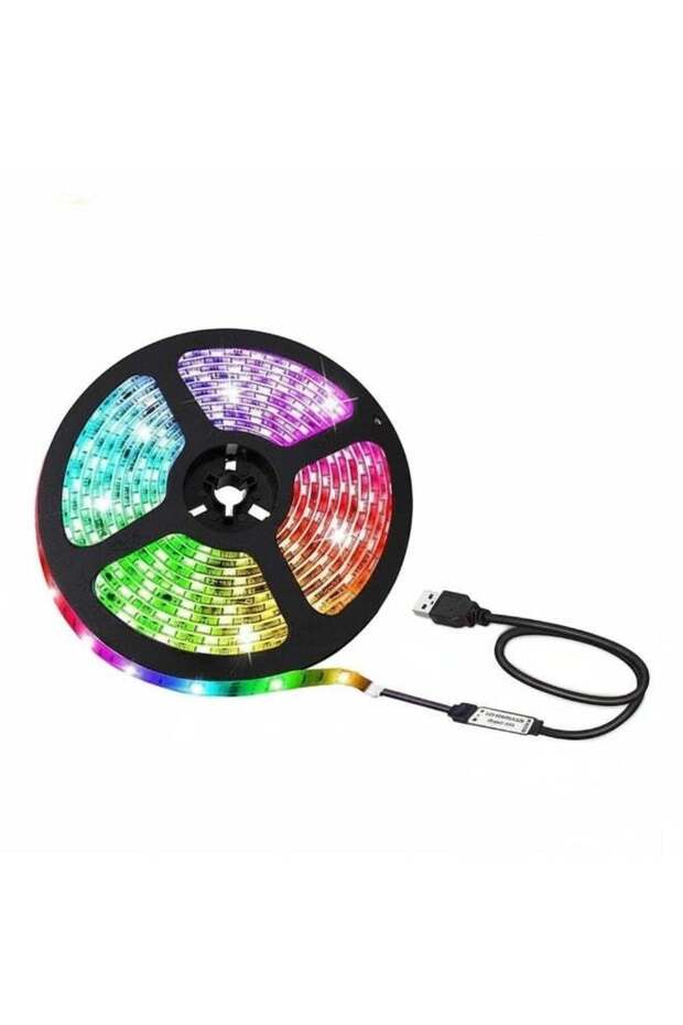 شريط إضاءة LED RGB USB قابل للطي - 1