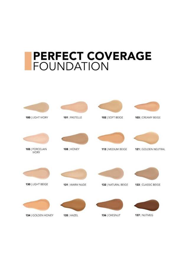 Perfect Coverage Foundation - 102 Soft Beige - 2
