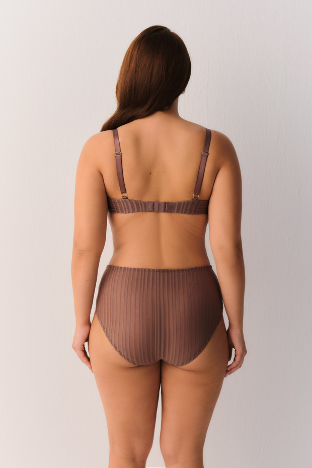 Stripe Basic Yüksek Bel Slip Külot - 4