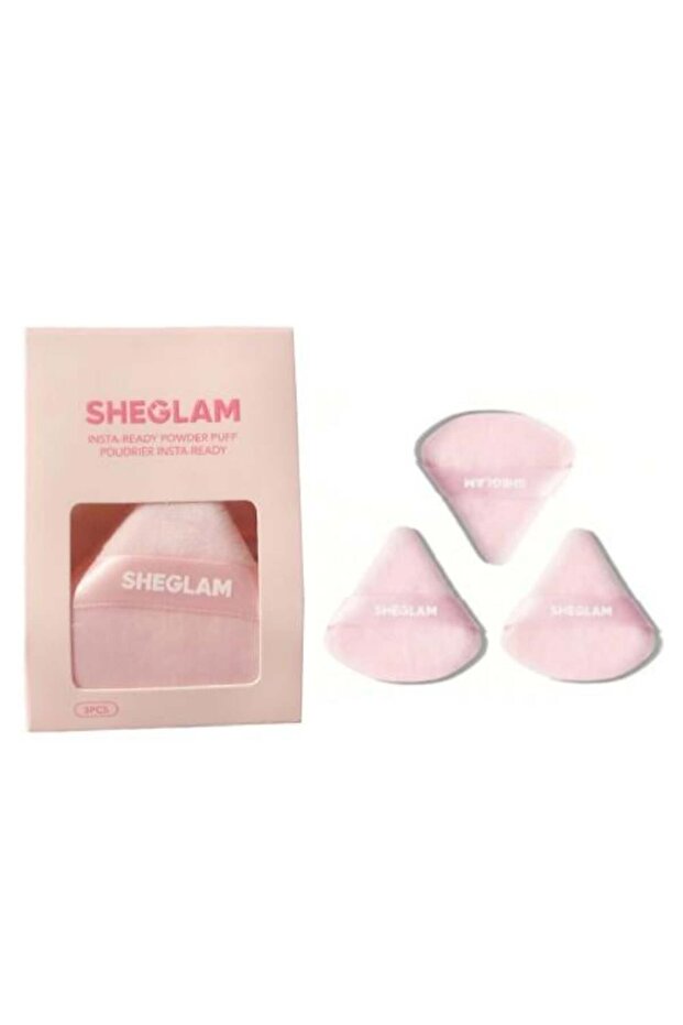 Baby Pink Puff Powder Sponge 3 Pieces - 1