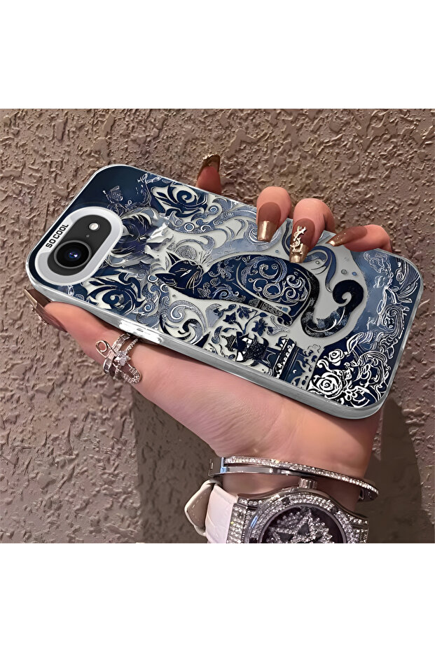 غطاء حماية متوافق مع آيفون 16e، مصنوع من السيليكون بحواف صلبة ومضاد للسقوط، بنمط كلاسيكي - 2