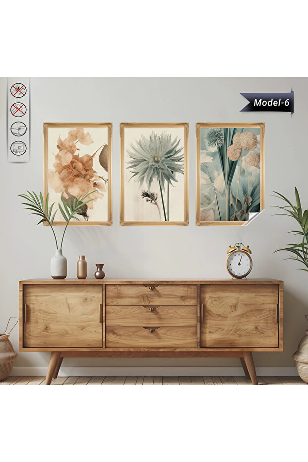 لوحة ذات خاصية الاحتفاظ بالكهرباء - زهرة ملصقة (موديل- 6)