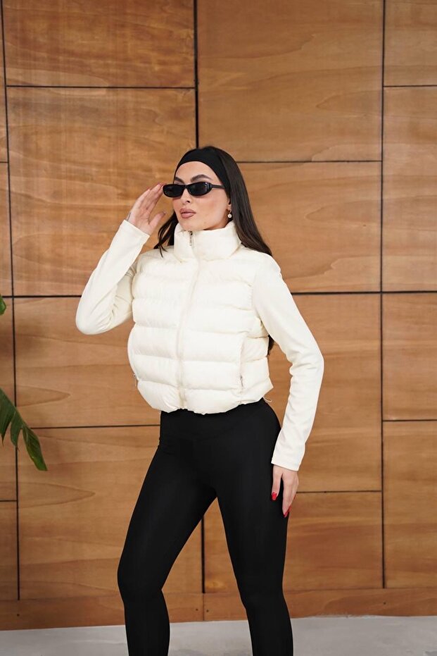 Range Fermuarlı Şişme Mont - 6