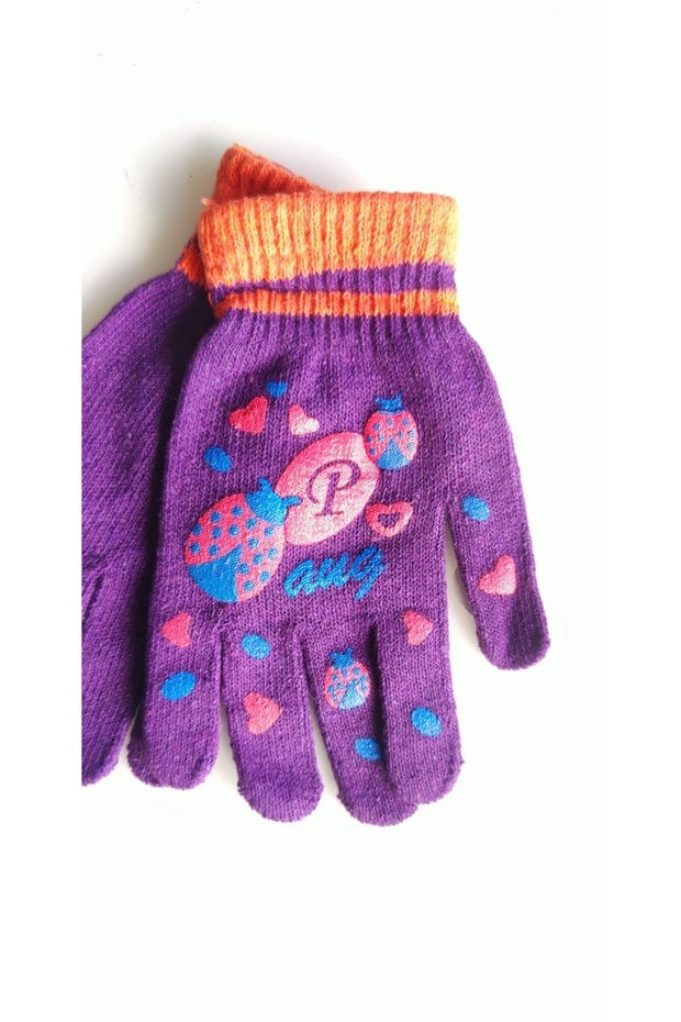 Desenli Siyah Pembe Mavi Mor Eldiveni - 2