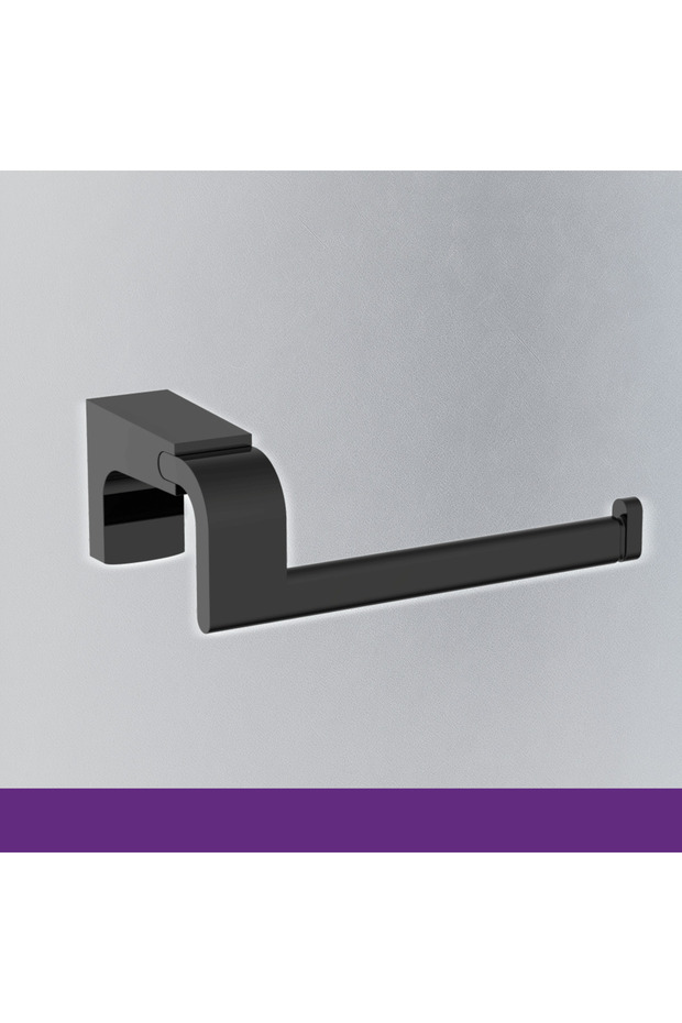 Coverless Toilet Paper Holder Matte Black A.1707.Ms