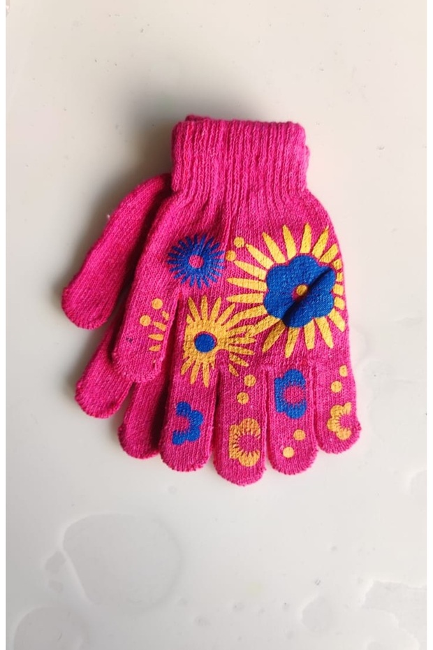 Desenli Siyah Pembe Mavi Mor Eldiveni - 2