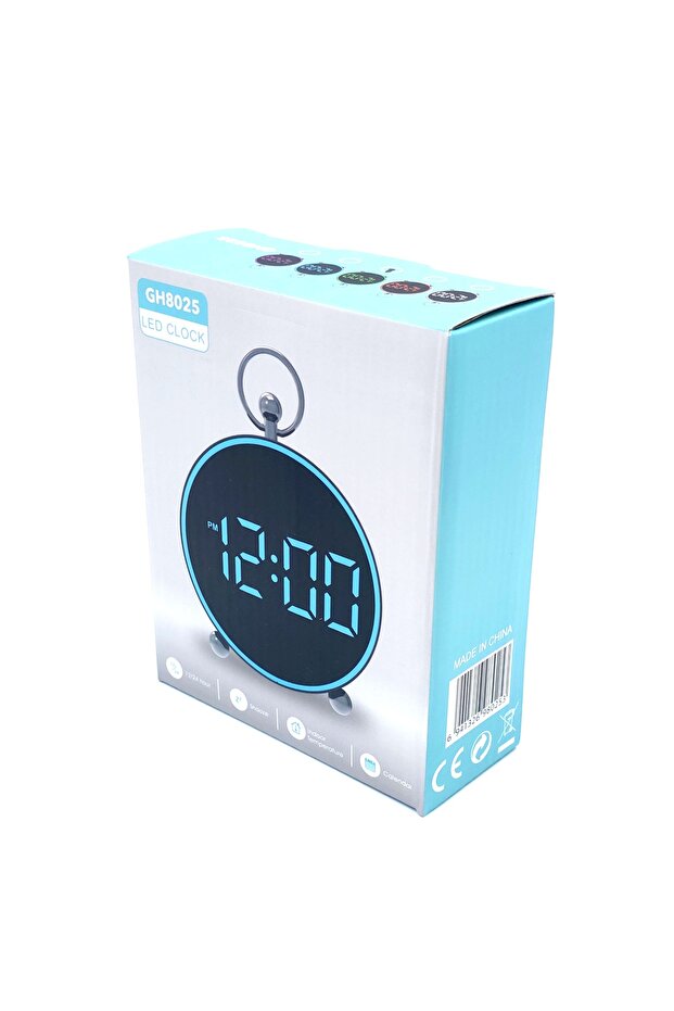 Electronic Clock 8025 – Multifunctional LED with Voice Control - 2