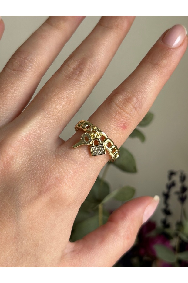 Adjustable Ring with Key - 1