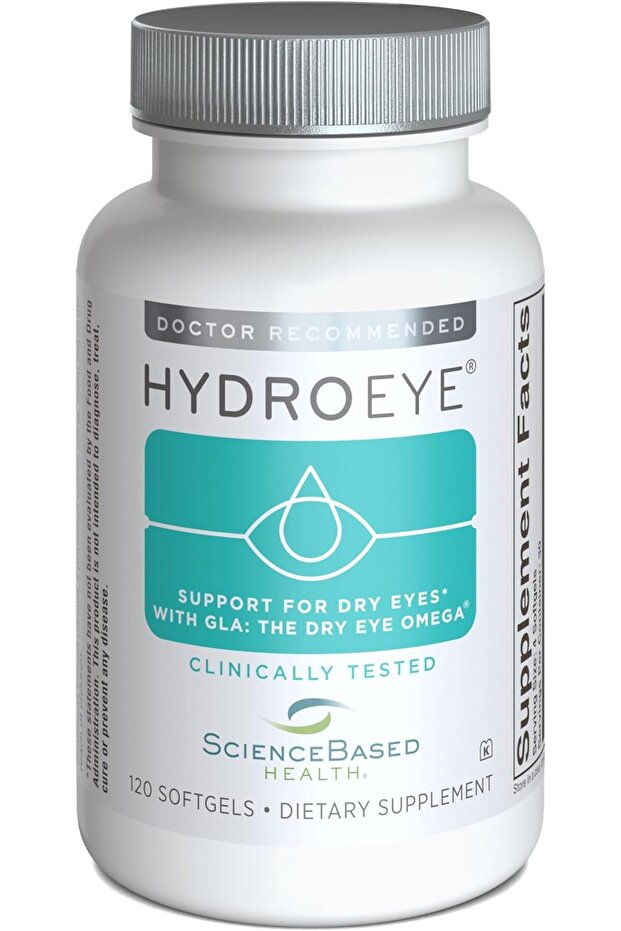 HydroEye Dry Eye Supplement – Clinically Tested Formula with GLA & Omega-3 –