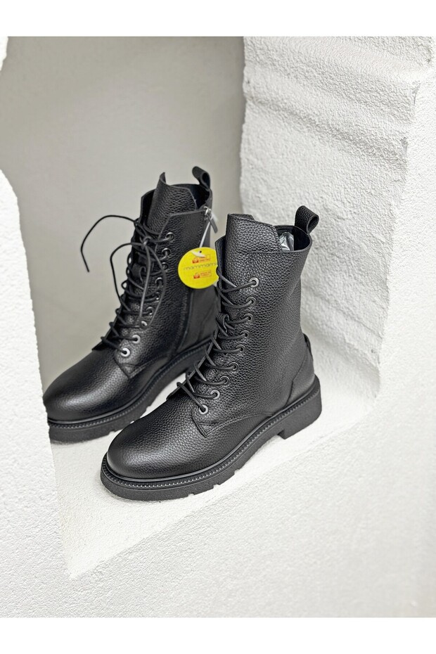 D25Kb-8500 Genuine Leather Mid-Cut Boots