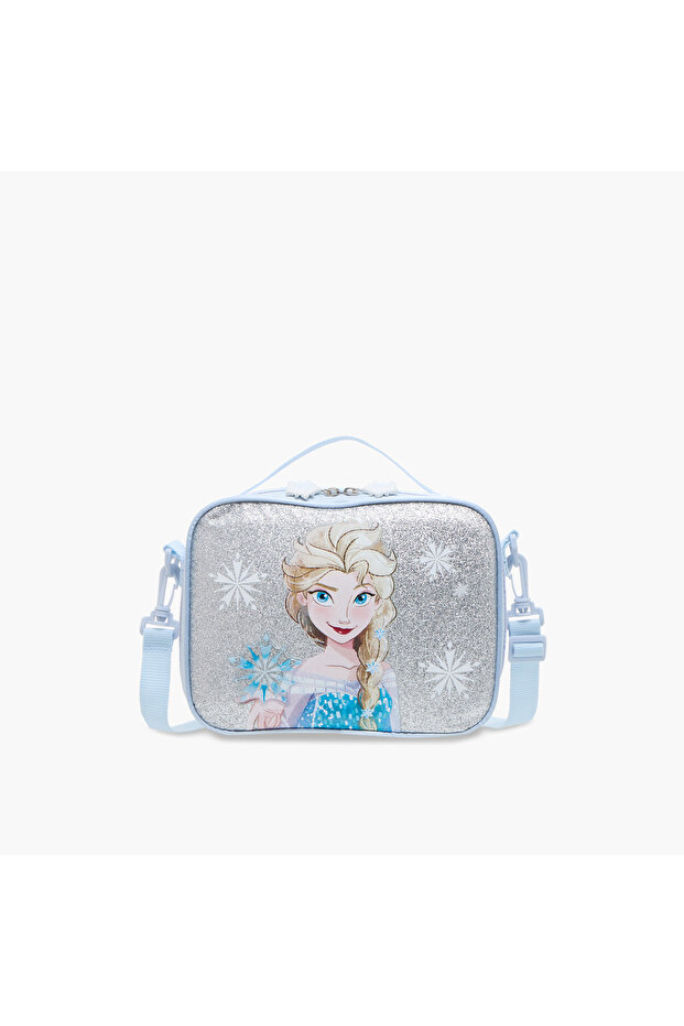 Frozen Print Lunch Bag with Zip Closure