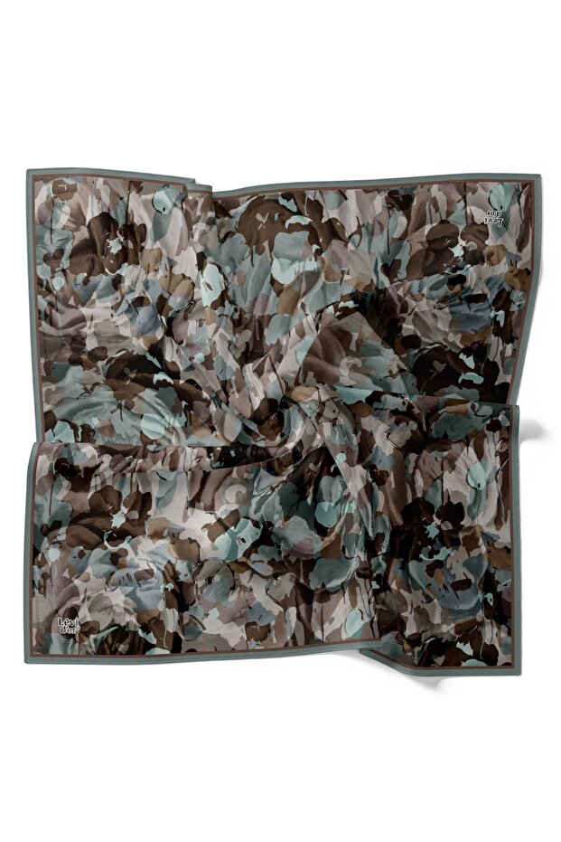 وشاح كريستالي لامع بنمط زهرة الظل الباتيك - 2