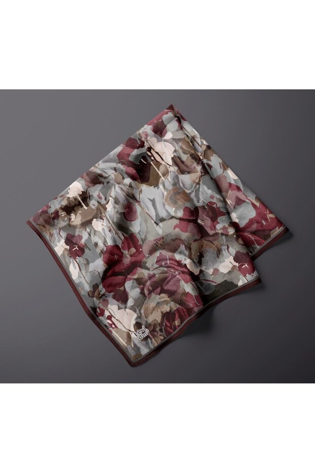 وشاح كريستالي لامع بنمط زهرة الظل الباتيك - 3