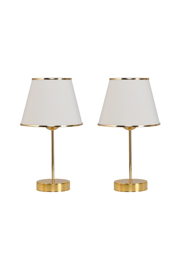 EVLİGHT SARKIT AVİZE ABAJUR 3 LÜ SET, KREM - 2