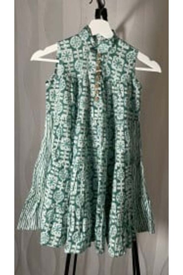 جلابية خضراء بناتي Green jalabia for Girls
