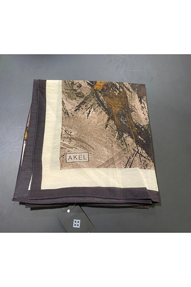 وشاح ربيعي منقوش من القطن الفيسكون 3012-07 - 2