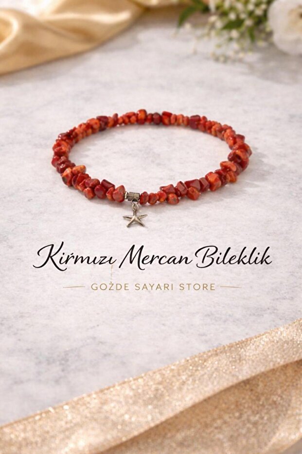 Red Coral Stone Bracelet