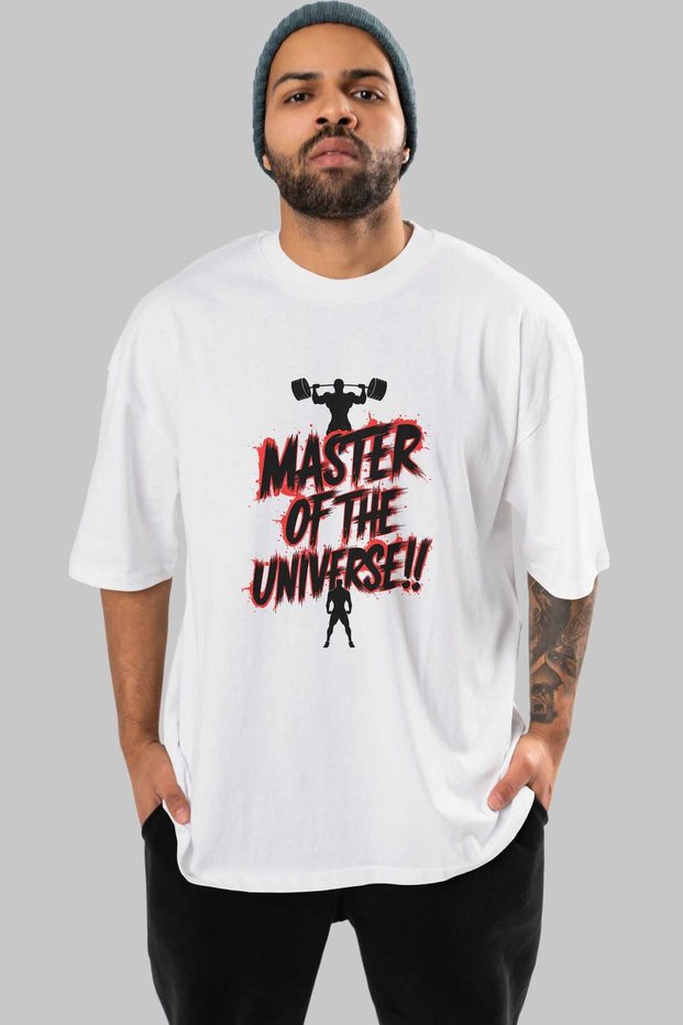 Gym, Sports, Fitness 82 Pre-Printed White Oversized T-Shirt Men's Women's Cotton Crew Neck T-Shirt
